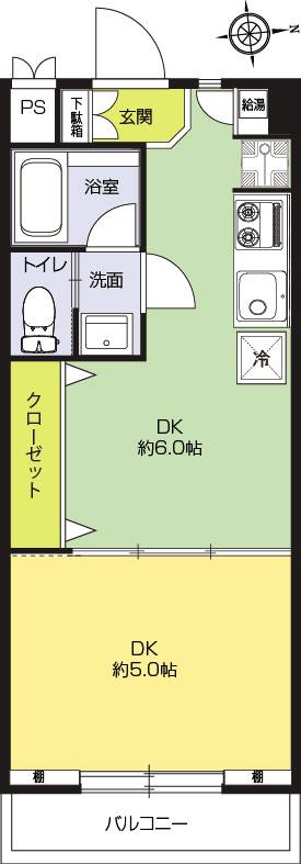 パラシオン笹塚1004間取り図