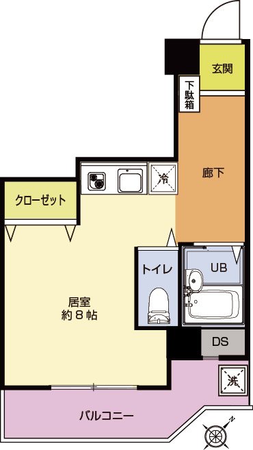 パラスト西原503間取り図