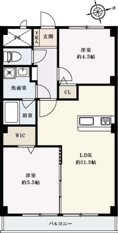 マンション方南町間取り図