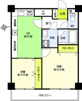 グローリア初穂新宿Ⅲ302平面図001