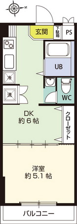 パラシオン笹塚1005平面図001