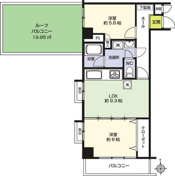 ダイアパレス新宿１丁目403平面図001