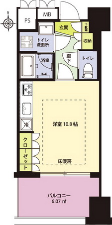 ラ・トゥール新宿1214平面図