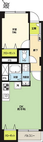 代々木フラワーマンション209平面図001