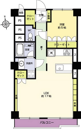 柏木ローズマンション304間取り図001